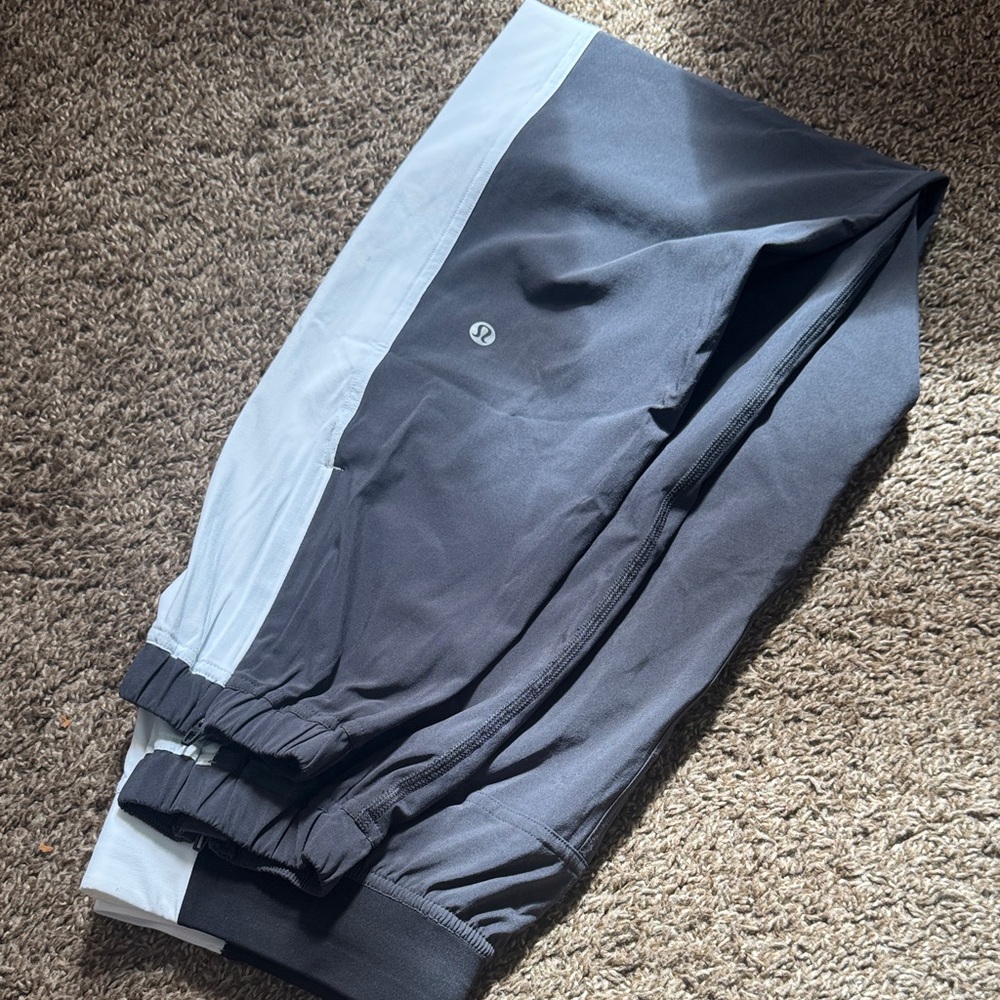 Black and White Lululemon Track Pants - Picture 2 of 4